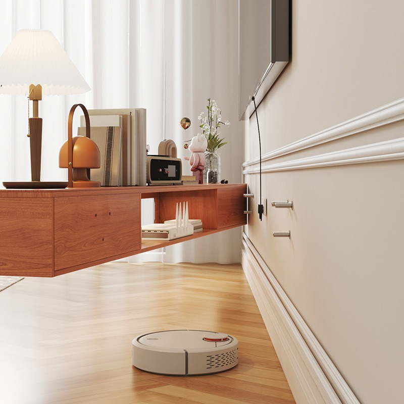 Japanese style wall-mounted floating TV cabinet wall cabinet small apartment modern minimalist living room home tea table TV cabinet combination.-Smart-Living