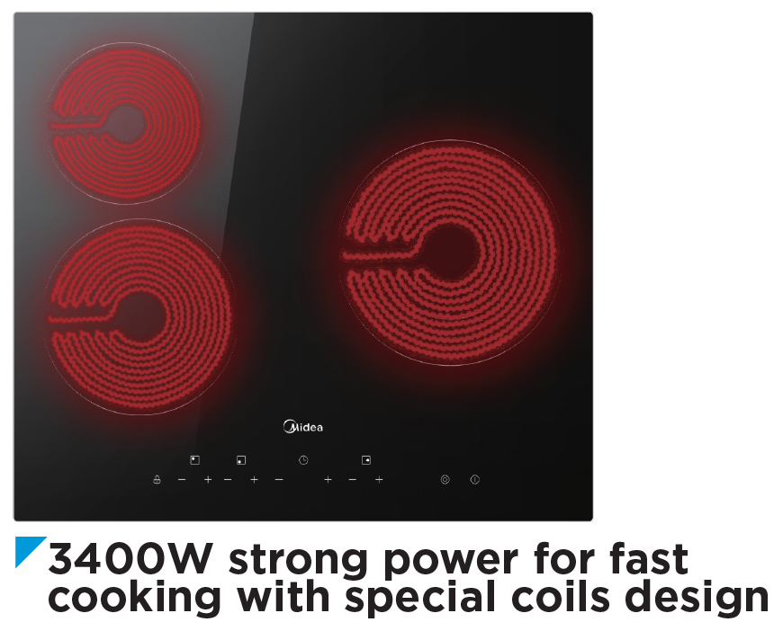 MIDEA BUILT-IN CERAMIC HOB (MBI-IHT341-SG)-Smart-Living