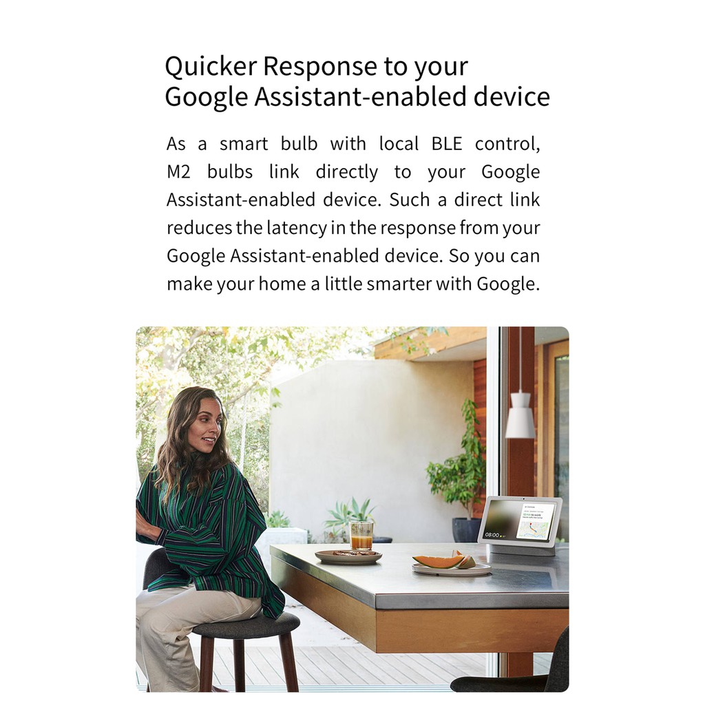 Yeelight Smart LED Bulb M2 (Multicolor) (only work together with google nest products) -2nd* -YeeL-Smart-Living