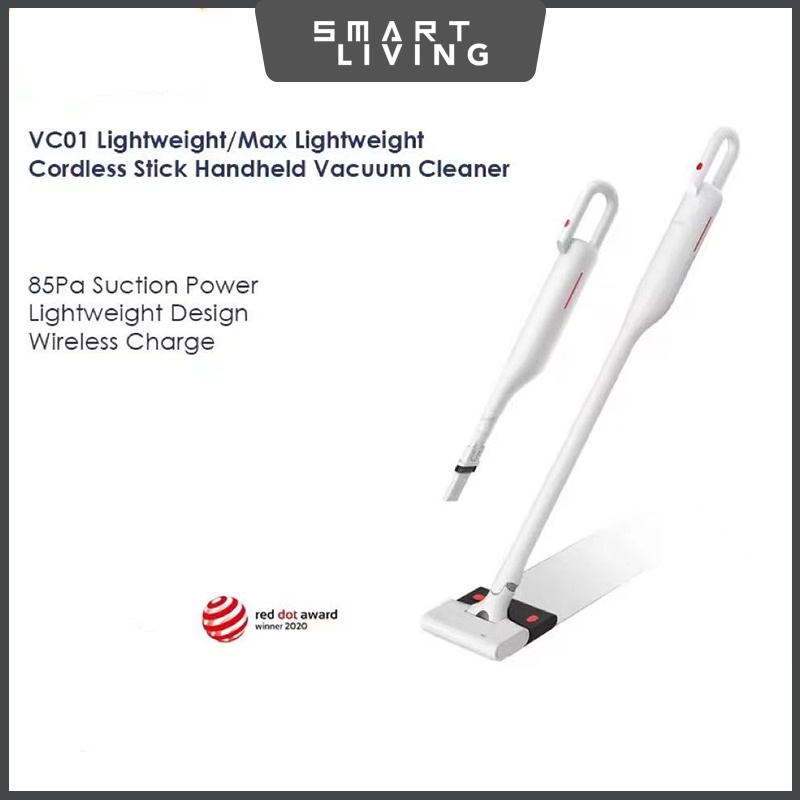 Deerma VC01/VC01 Max Lightweight Cordless Stick Handheld Vacuum Cleaner 8500Pa /1200Pa Powerful Suction 100W-Smart-Living