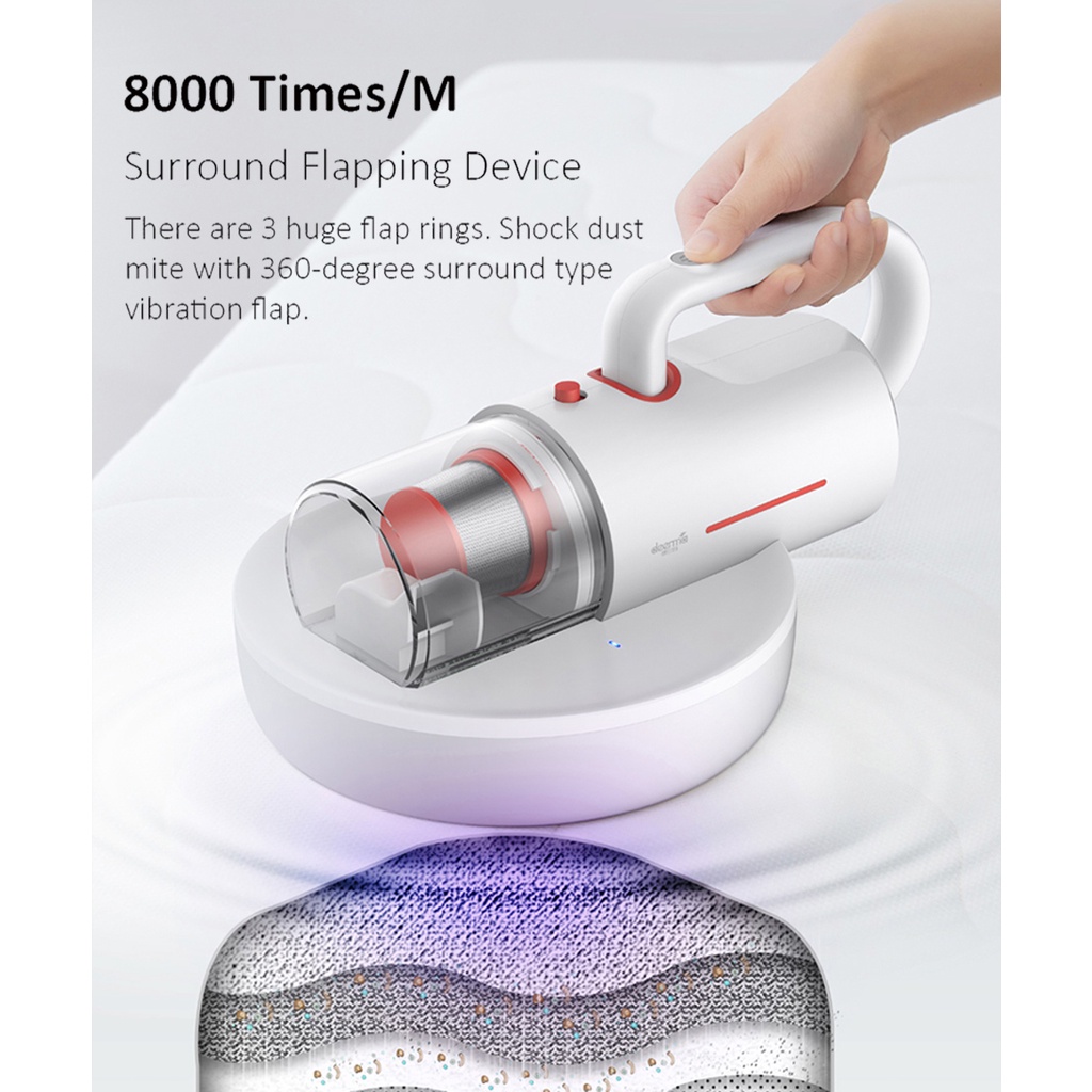 Deerma CM1900 2 in 1 Cordless Anti-Dust Mite Vacuum Cleaner UV Handheld Mite Remover-Smart-Living