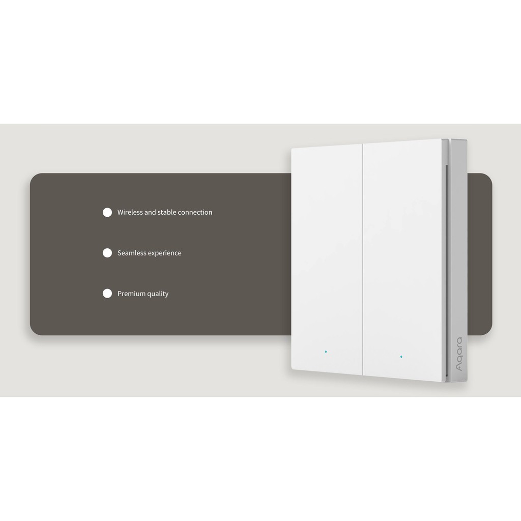 Aqara Wireless Switch H1 (Double Rocker) -2nd* -AQA-Smart-Living