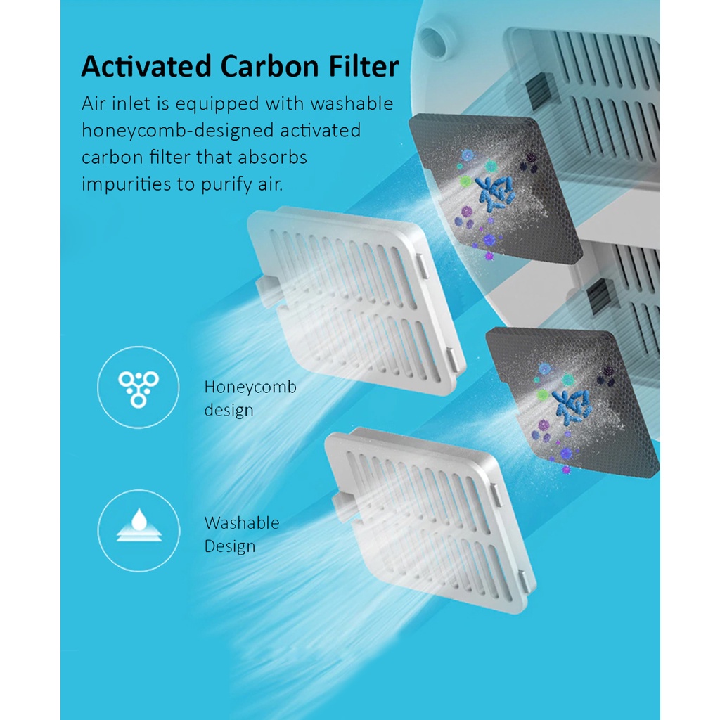 Deerma F600 Ultrasonic Humidifier 5L Three Gear Touch Temperature Intelligent Mist Maker Timing Function, White-Smart-Living