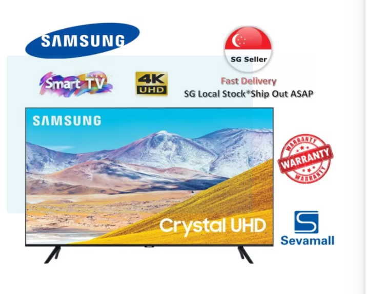 SAMSUNG 50inch 55inch 65inch 75inch Crystal UHD 55TU8000 65TU8000 75TU8000 4K UHD HDR Smart TV with Alexa Built-in-Smart-Living