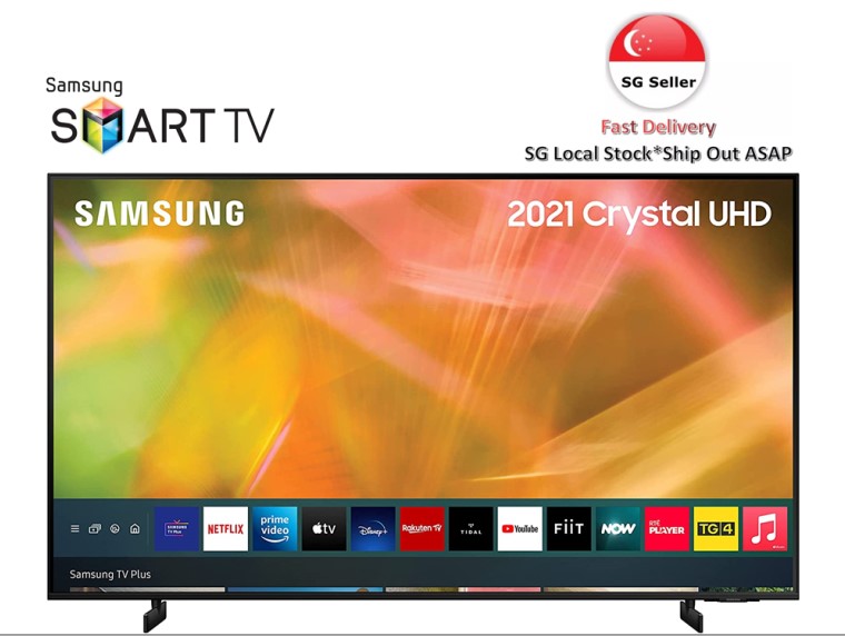 SAMSUNG Crystal UHD AU8000 Series 50AU8000 55AU8000 65AU8000 - 4K UHD HDR Smart TV 2021 MODEL-Smart-Living