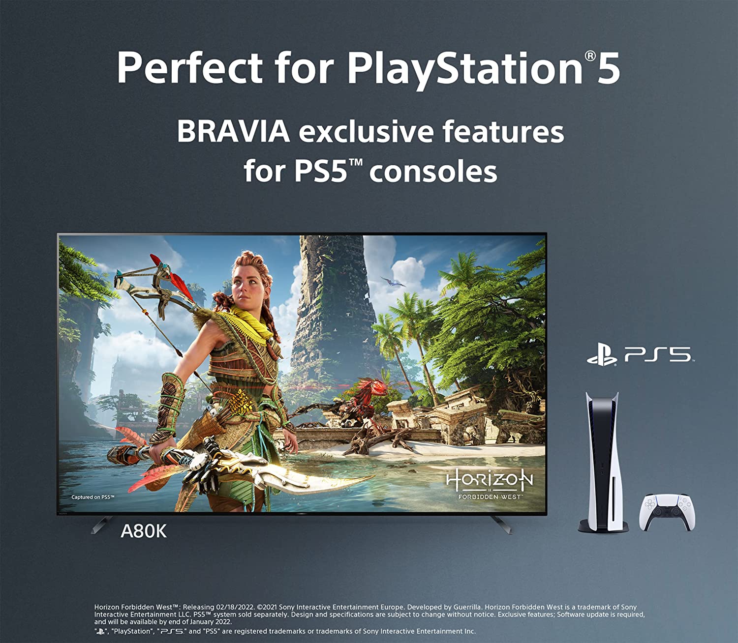 Sony OLED 55A80K 65A80K 77A80K BRAVIA XR A80K Series 4K Ultra HD TV: Smart Google TV with Dolby Vision HDR and Exclusive Gaming Features for The Playstation® 5-Smart-Living