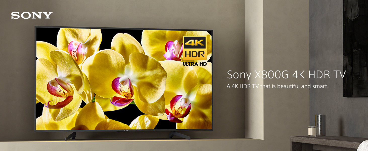 Sony 55X800G 55Inch 4K Smart LED TV with HDR and Alexa Compatibility - 2019 Model, 55-Inch