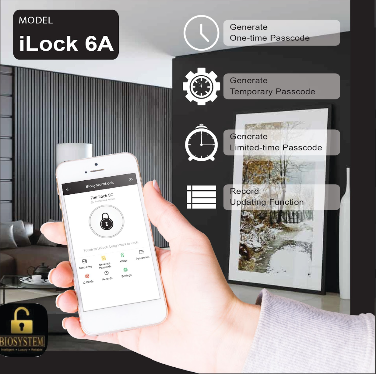 Biosystem iLock 6 series Digital Door Lock [Evergreen Stationery]-Smart-Living