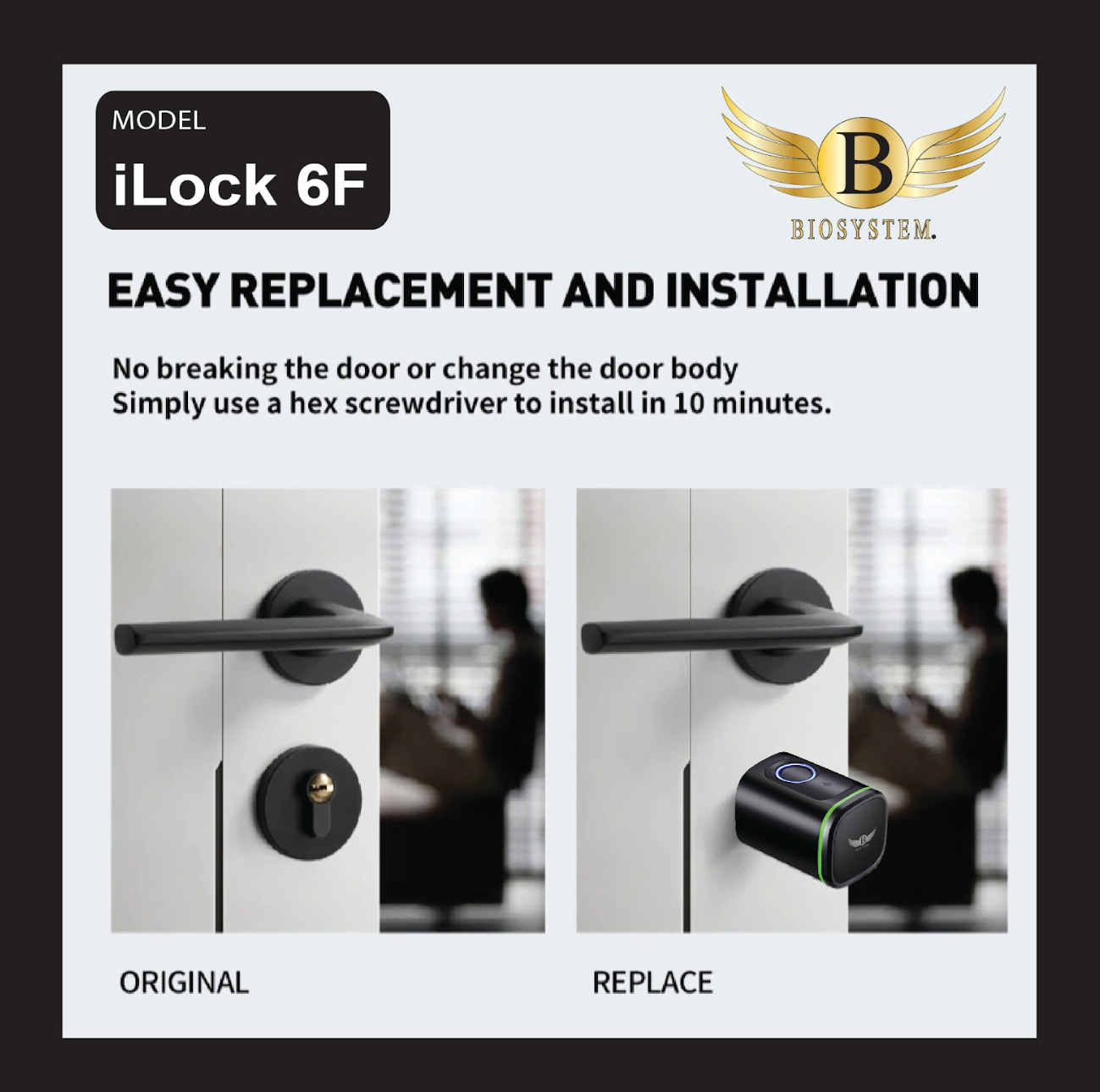 Biosystem iLock 6 series Digital Door Lock [Evergreen Stationery]-Smart-Living