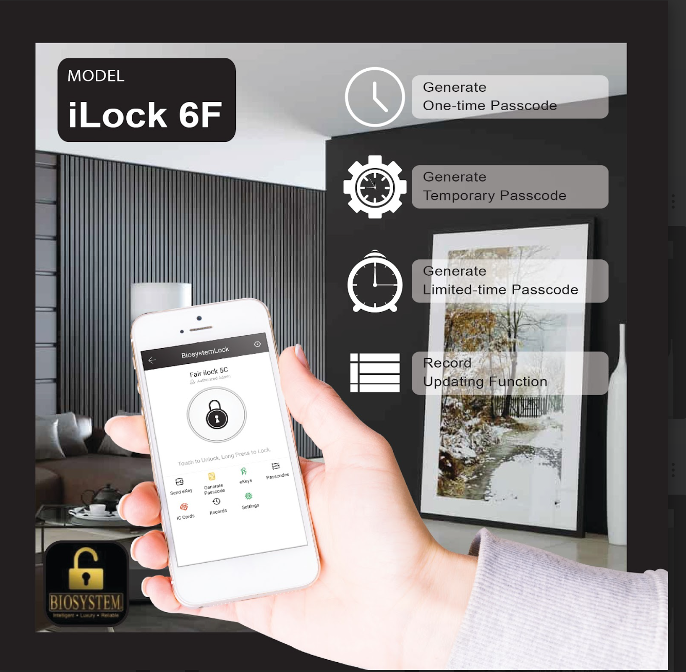 Biosystem iLock 6 series Digital Door Lock [Evergreen Stationery]-Smart-Living