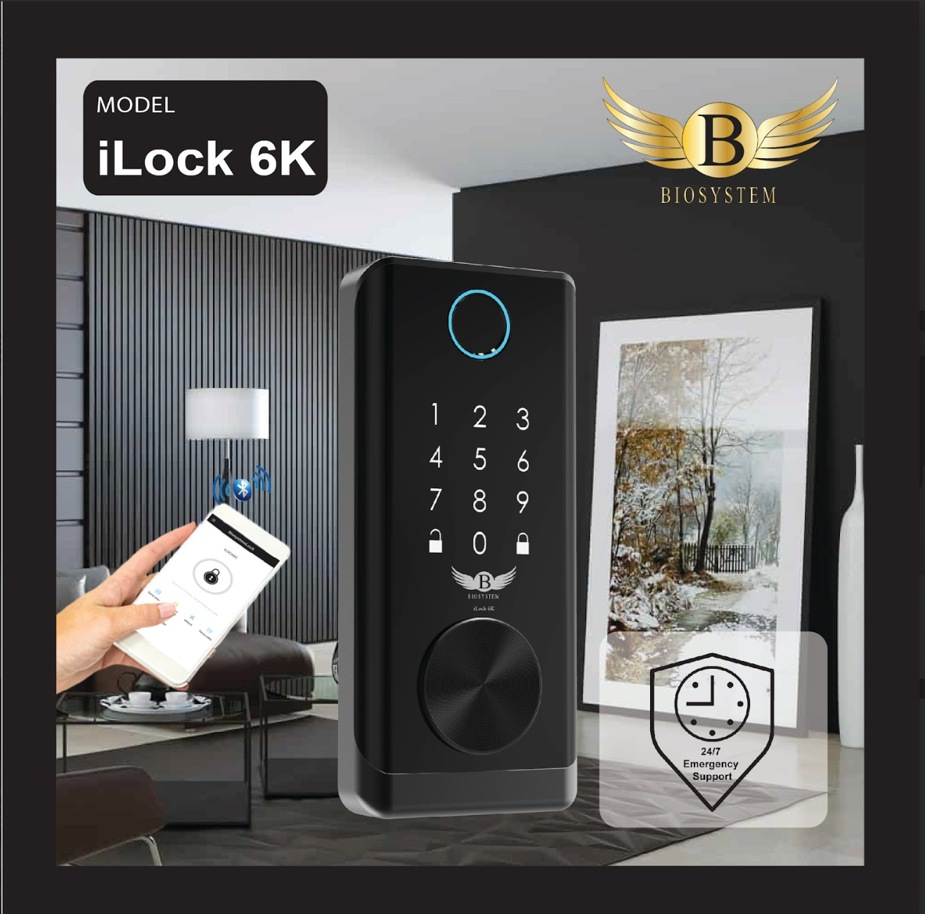 Biosystem iLock 6 series Digital Door Lock [Evergreen Stationery]-Smart-Living
