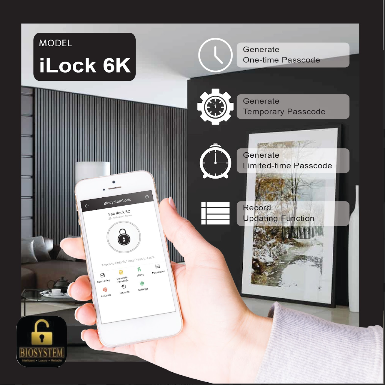 Biosystem iLock 6 series Digital Door Lock [Evergreen Stationery]-Smart-Living