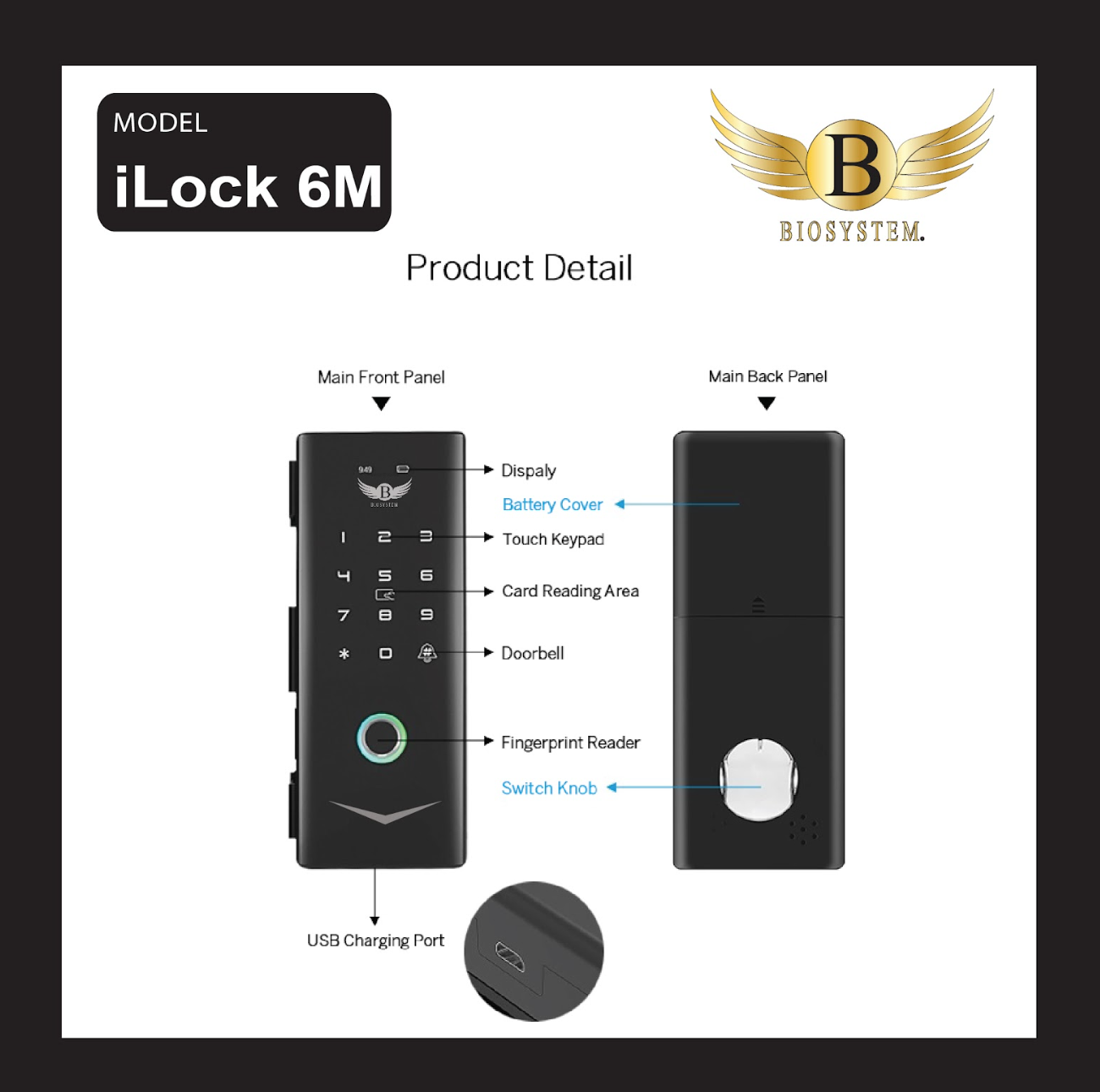 Biosystem iLock 6 series Digital Door Lock [Evergreen Stationery]-Smart-Living