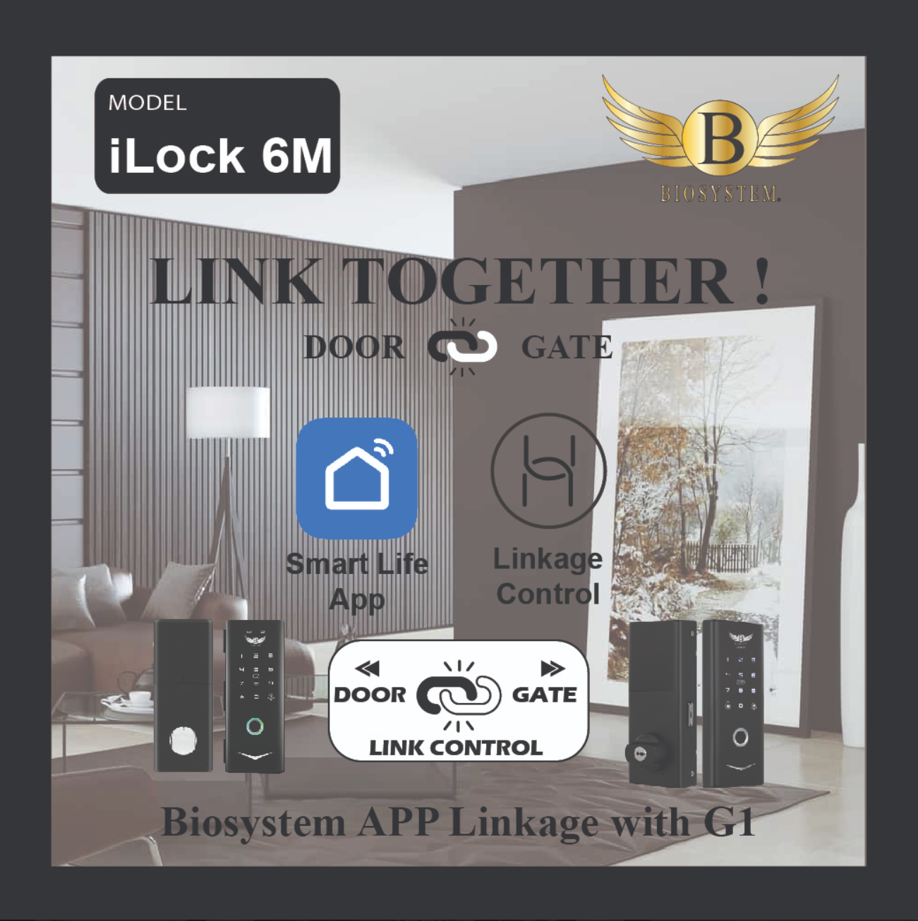 Biosystem iLock 6 series Digital Door Lock [Evergreen Stationery]-Smart-Living