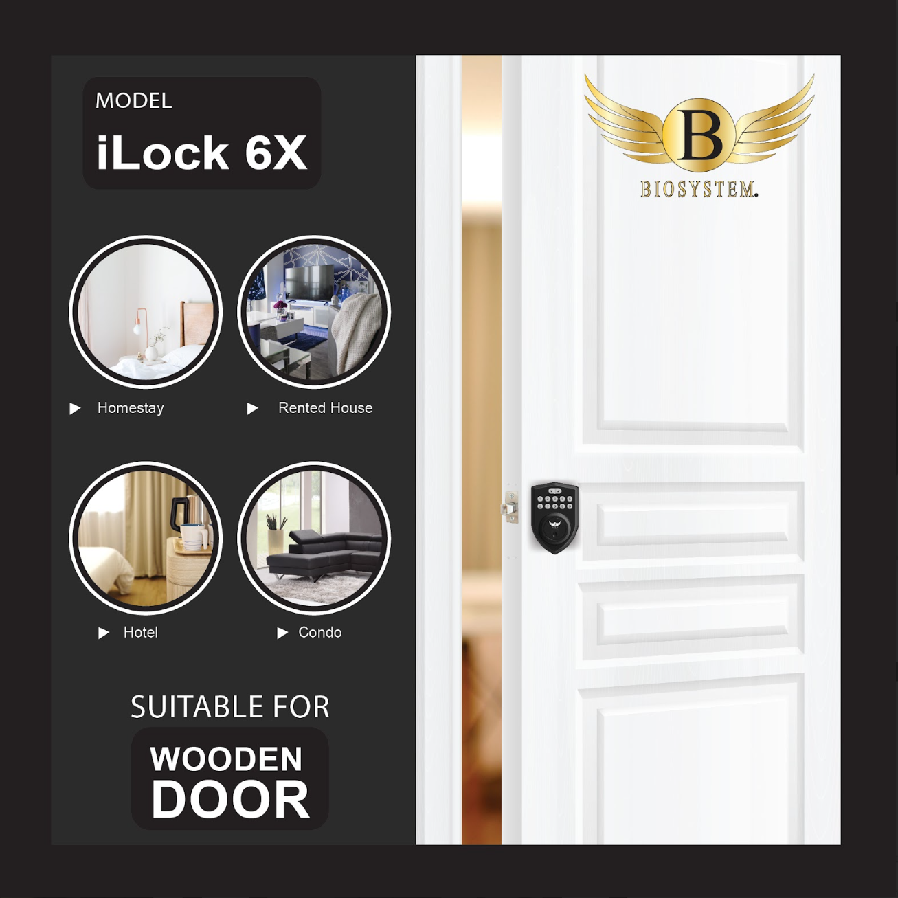 Biosystem iLock 6 series Digital Door Lock [Evergreen Stationery]-Smart-Living