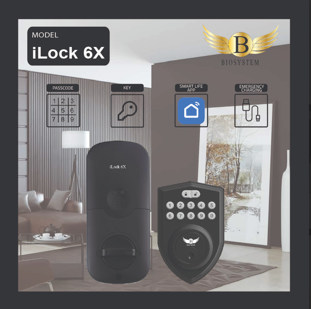 Biosystem iLock 6 series Digital Door Lock [Evergreen Stationery]-Smart-Living