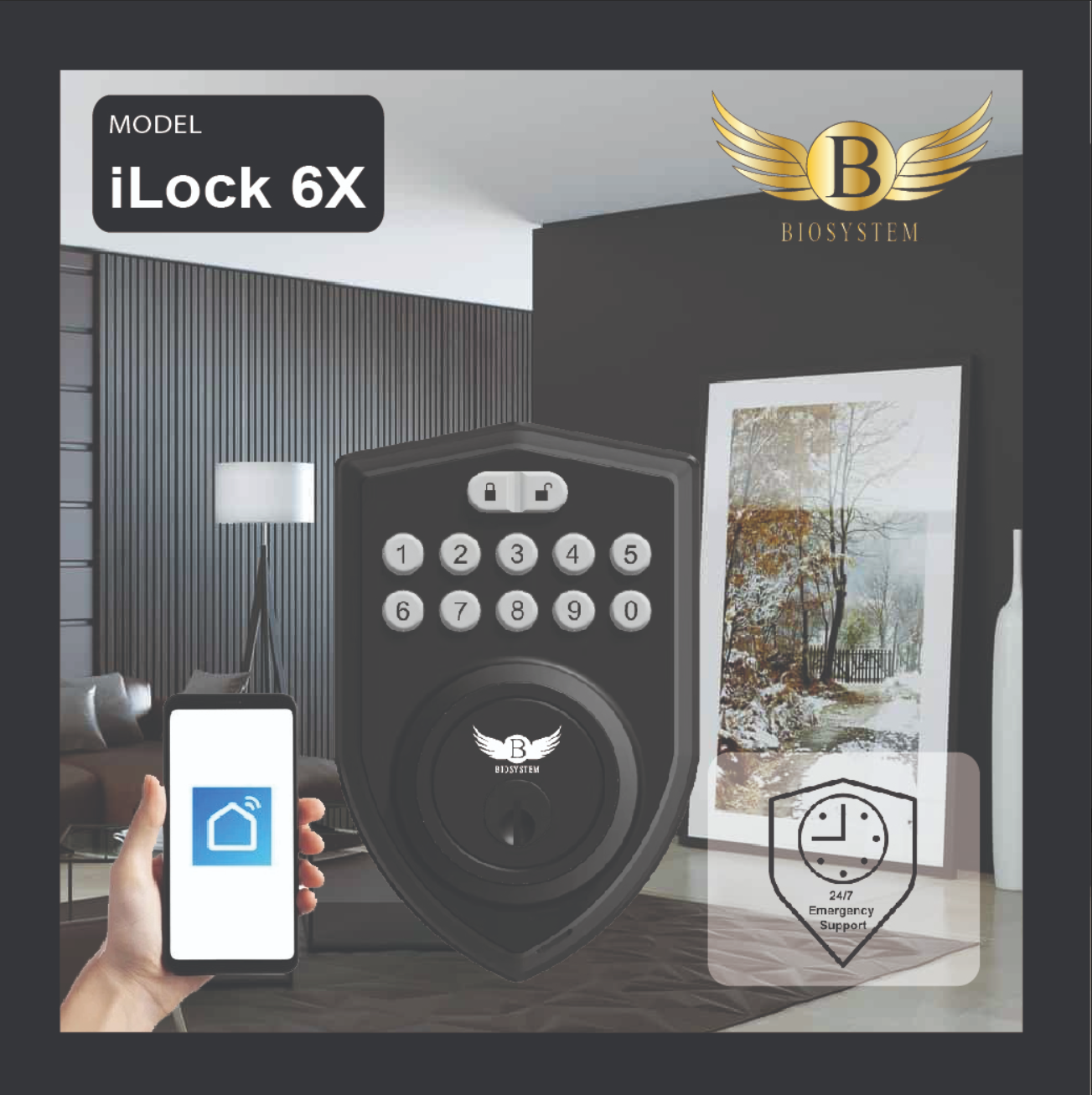 Biosystem iLock 6 series Digital Door Lock [Evergreen Stationery]-Smart-Living
