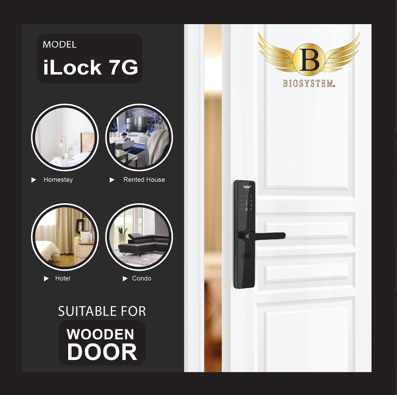 Biosystem iLock 7 series Digital Door Lock-Smart-Living