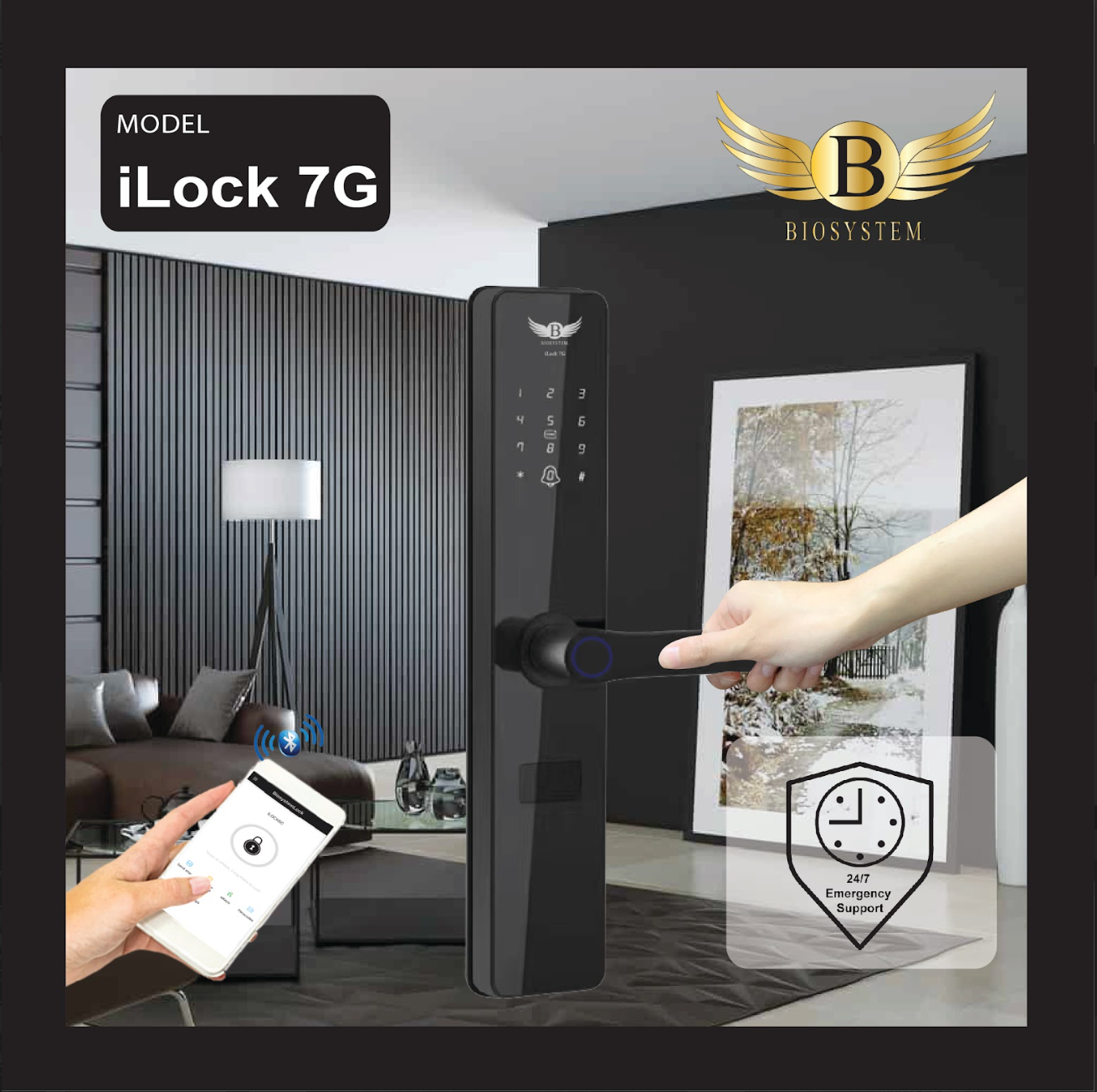 Biosystem iLock 7 series Digital Door Lock-Smart-Living