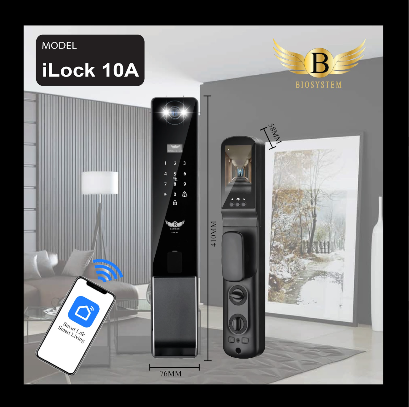 Biosystem iLock 10 series Digital Door Lock-Smart-Living