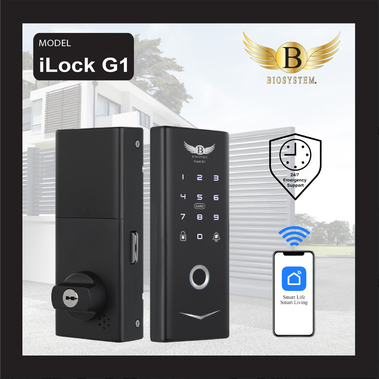 Biosystem iLock Gate series Digital Door Lock-Smart-Living