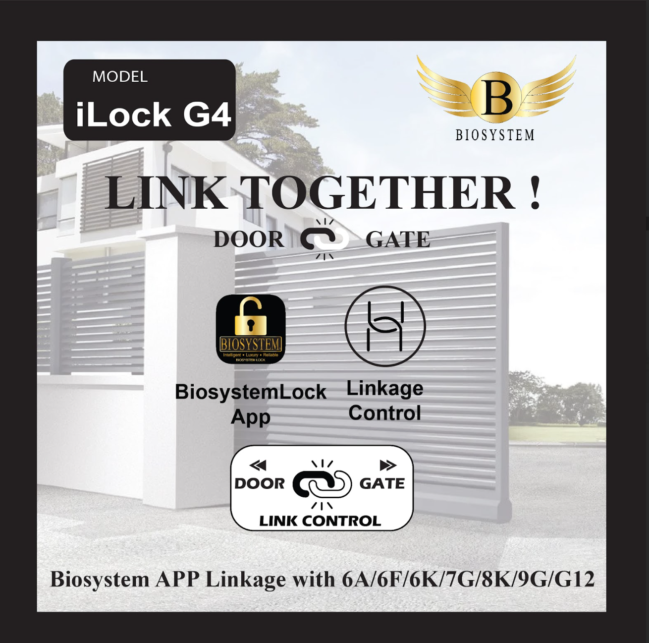 Biosystem iLock Gate series Digital Door Lock-Smart-Living