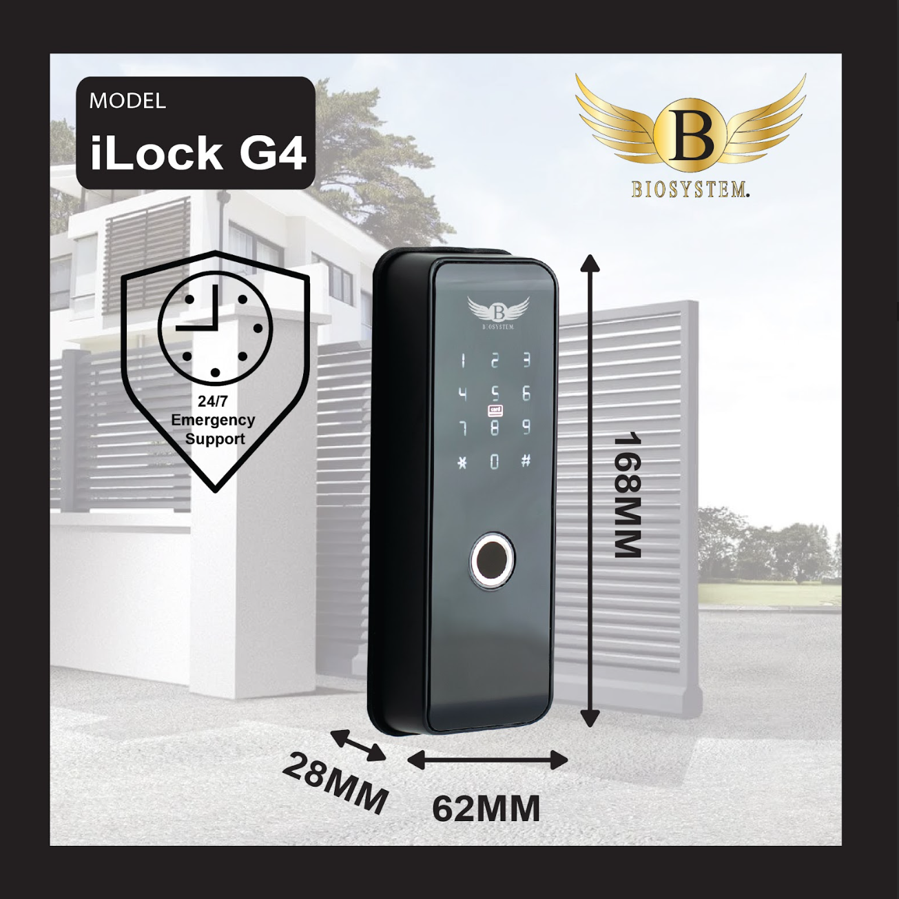 Biosystem iLock Gate series Digital Door Lock-Smart-Living