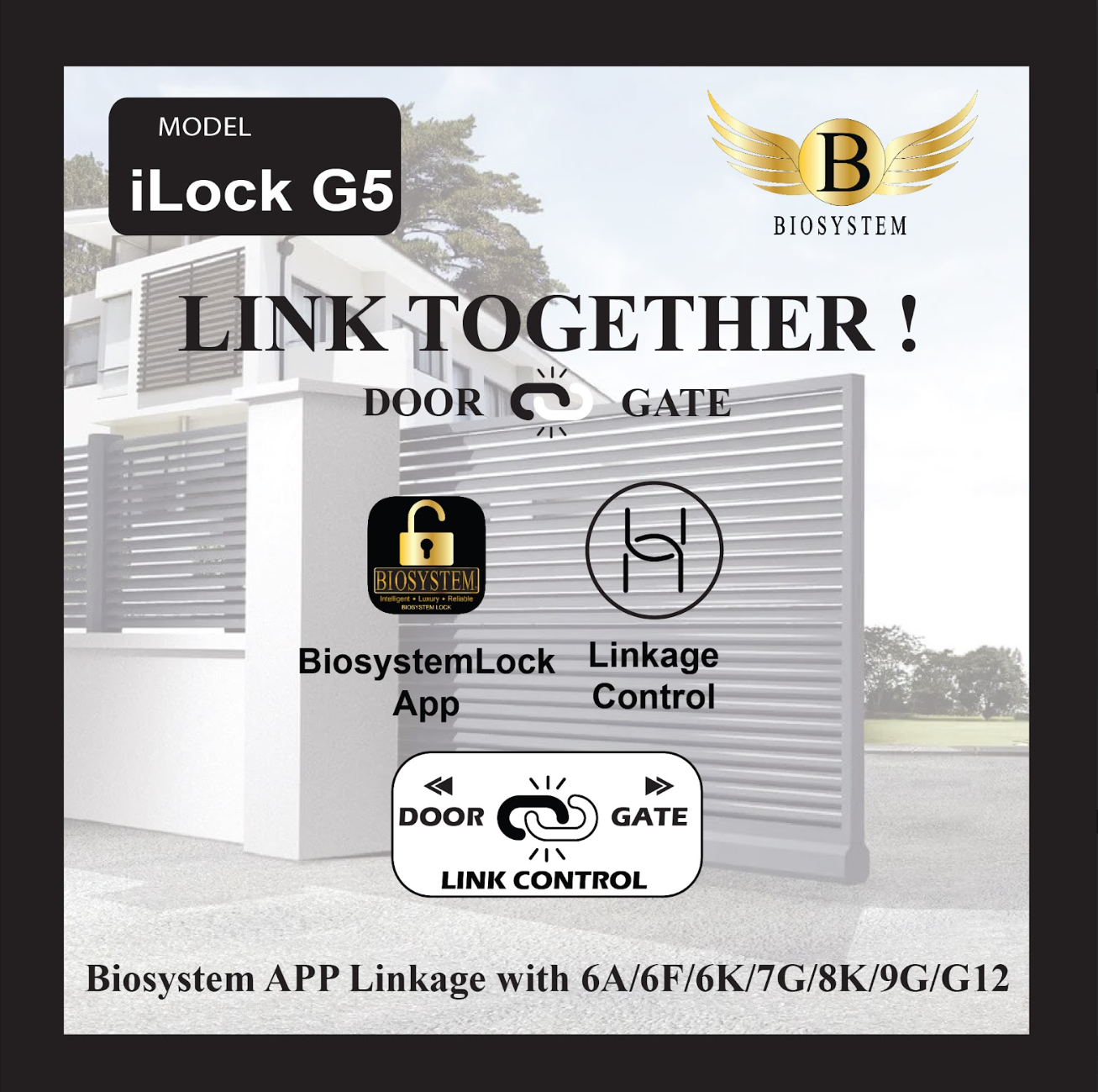 Biosystem iLock Gate series Digital Door Lock-Smart-Living