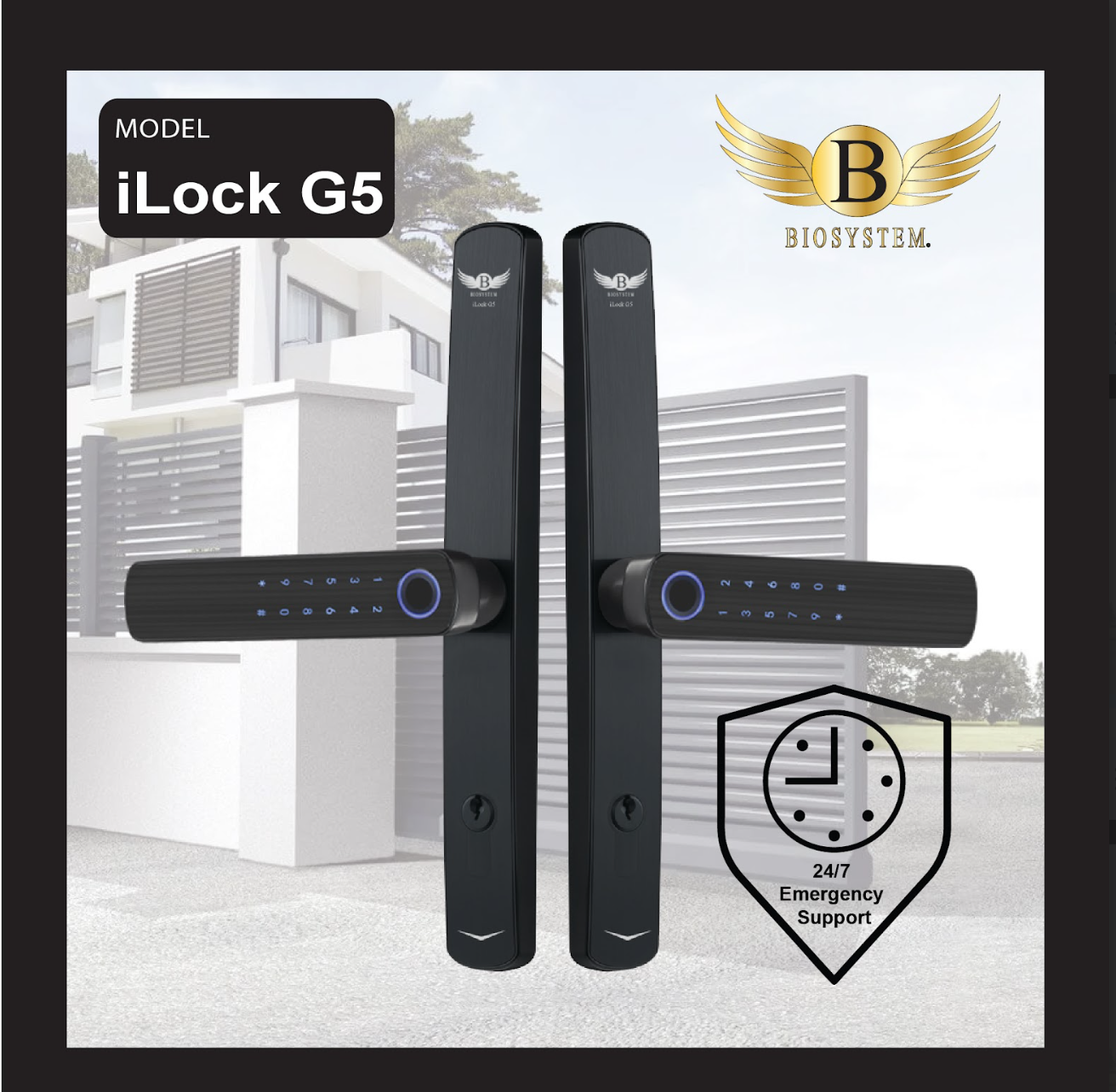 Biosystem iLock Gate series Digital Door Lock-Smart-Living