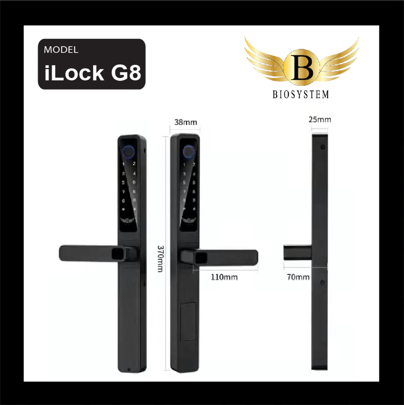 Biosystem iLock Gate series Digital Door Lock-Smart-Living