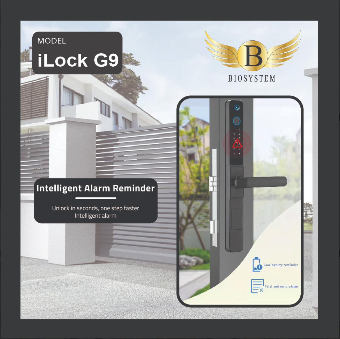 Biosystem iLock Gate series Digital Door Lock-Smart-Living