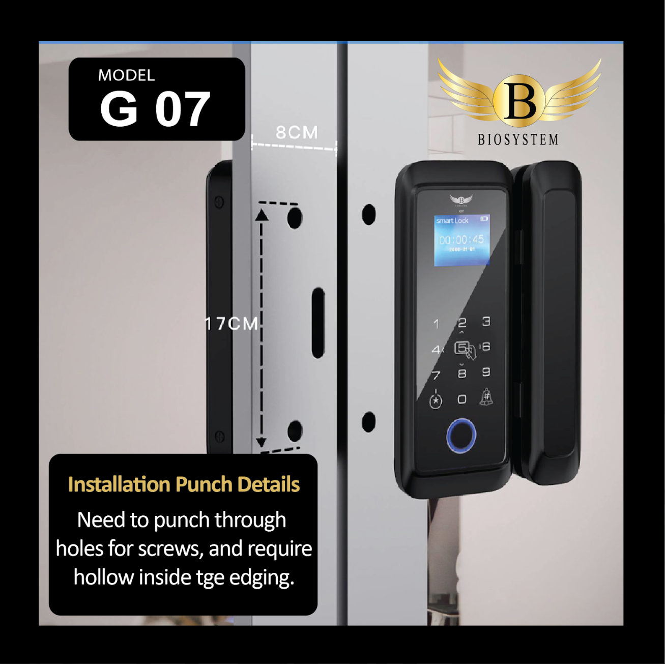 Biosystem iLock G series Digital Door Lock-Smart-Living