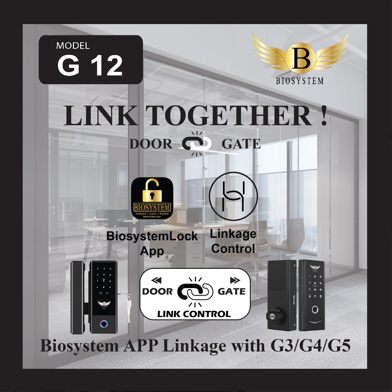 Biosystem iLock G series Digital Door Lock-Smart-Living