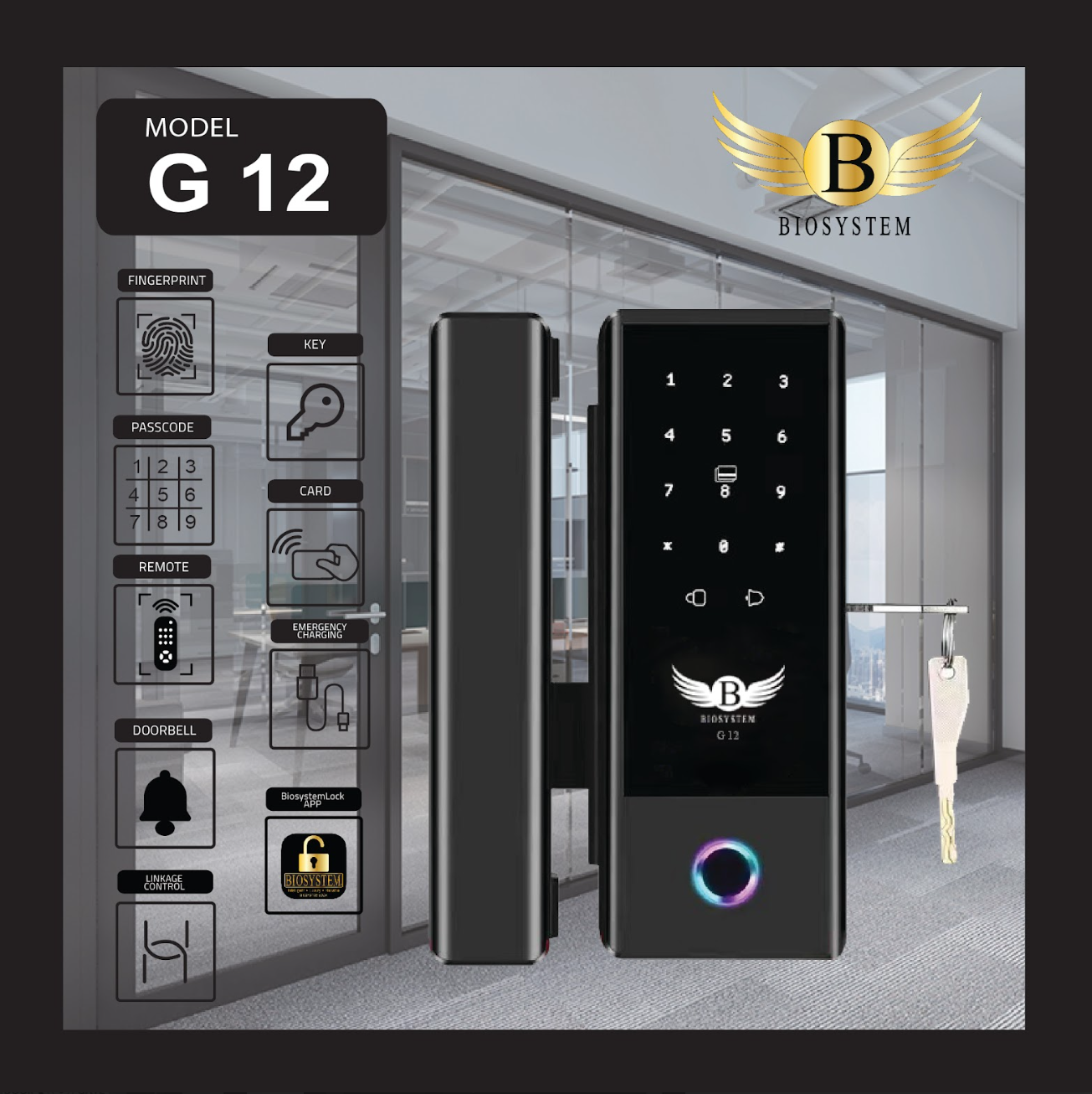 Biosystem iLock G series Digital Door Lock-Smart-Living