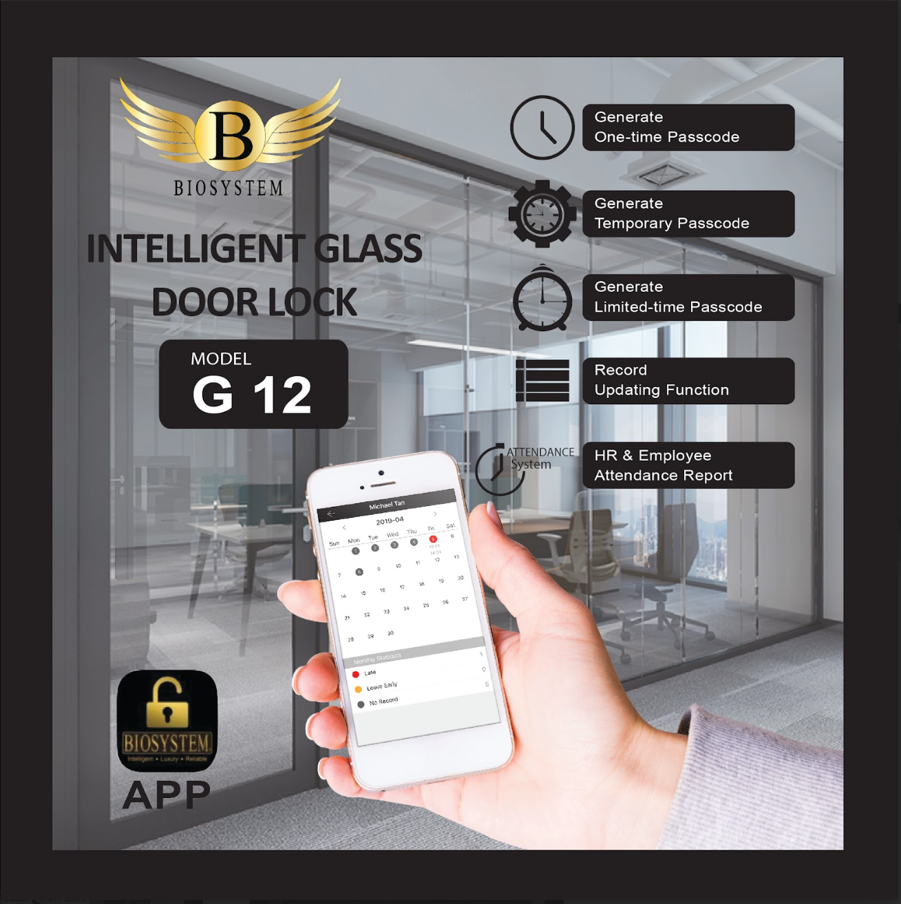 Biosystem iLock G series Digital Door Lock-Smart-Living