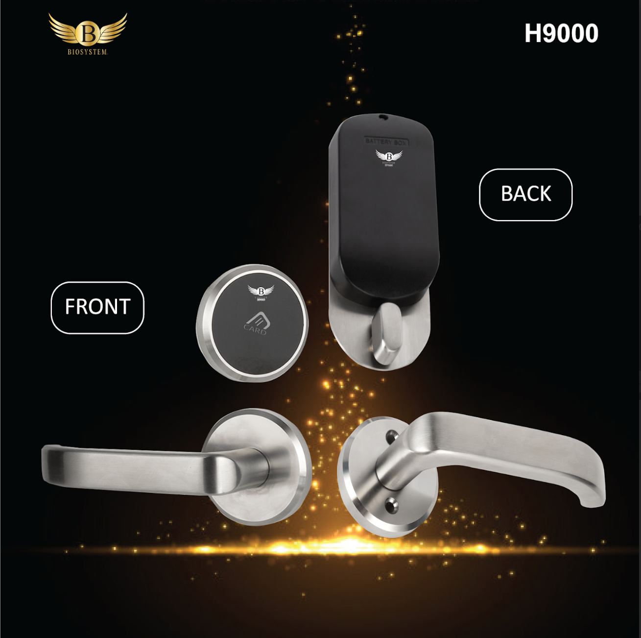 Biosystem iLock Hotel series Digital Door Lock-Smart-Living