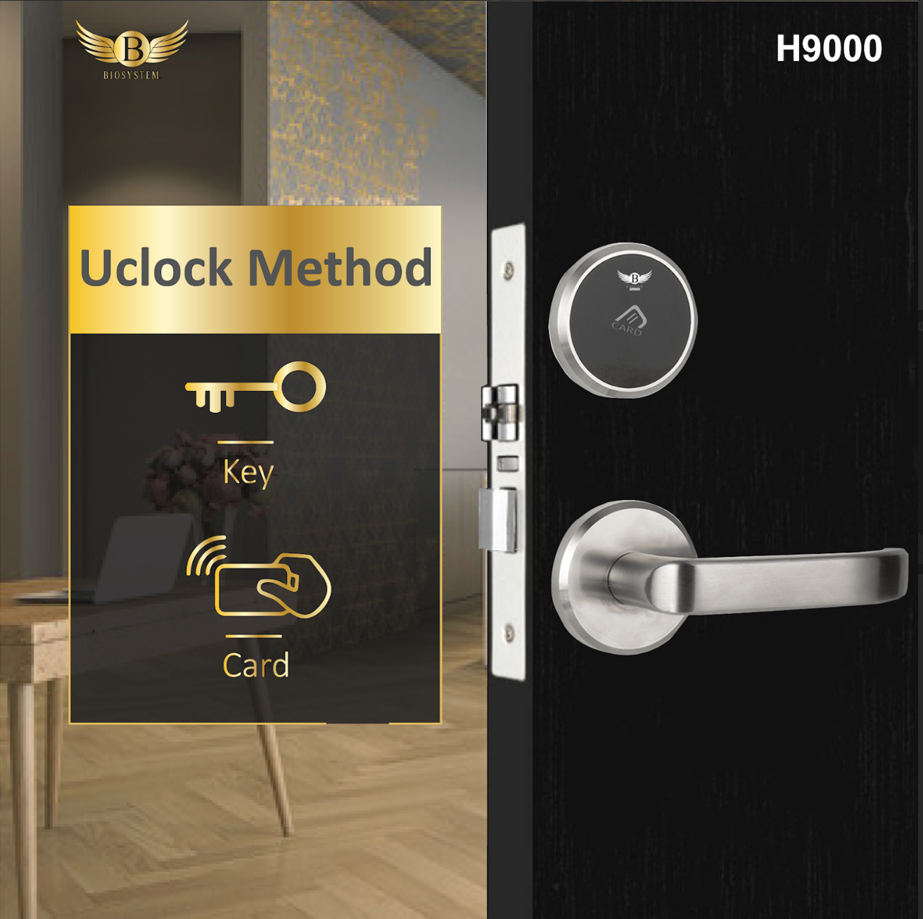 Biosystem iLock Hotel series Digital Door Lock-Smart-Living