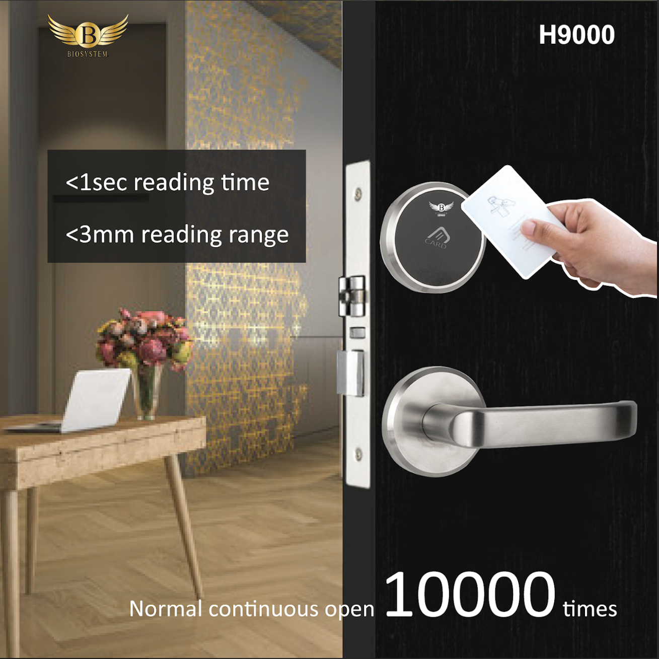 Biosystem iLock Hotel series Digital Door Lock-Smart-Living