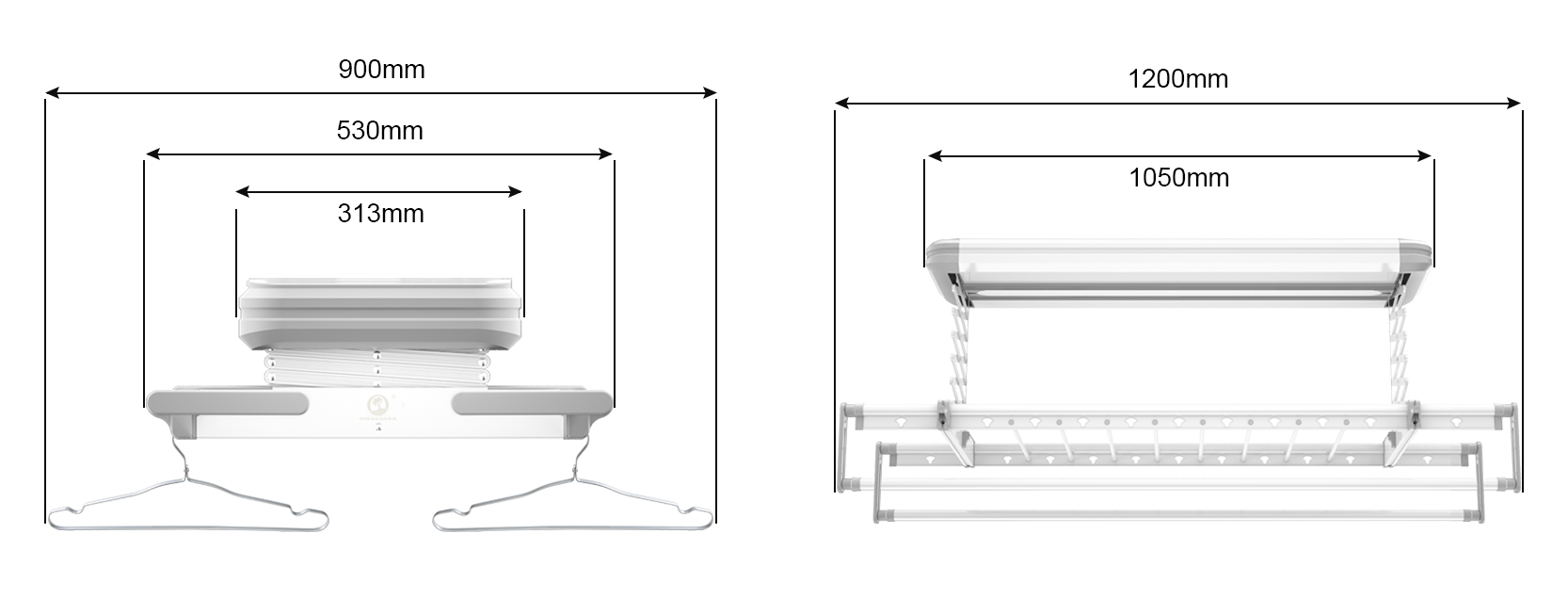 OCEAN OASIS Intelligent hanger SG-TX-120-35-A-Smart-Living