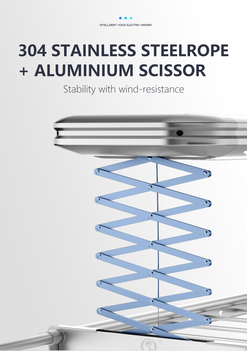 OCEAN OASIS SMART LAUNDRY RACK SG-TS-130-35-AS-Smart-Living