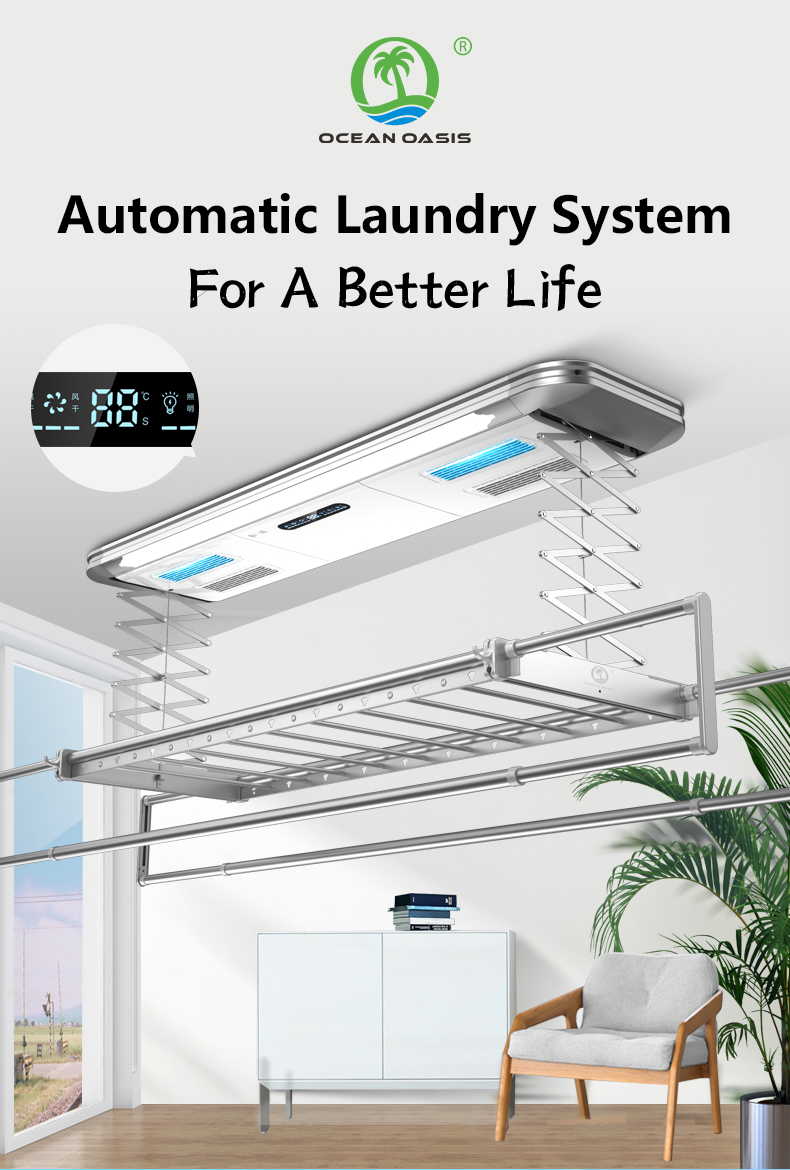 OCEAN OASIS SMART LAUNDRY RACK SG-TS-130-35-AS-Smart-Living