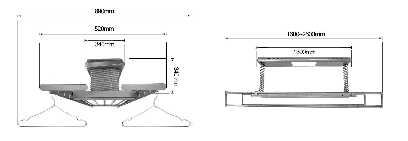 OCEAN OASIS Intelligent hanger SG-YG-160-50-C-Smart-Living