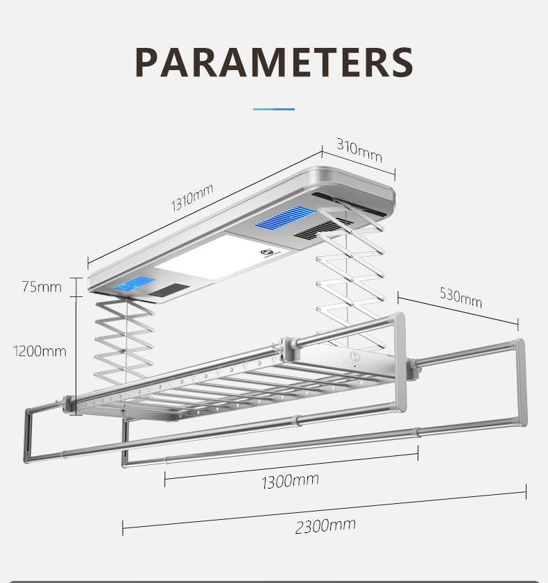 OCEAN OASIS Intelligent hanger SG-TX-120-35-A-Smart-Living