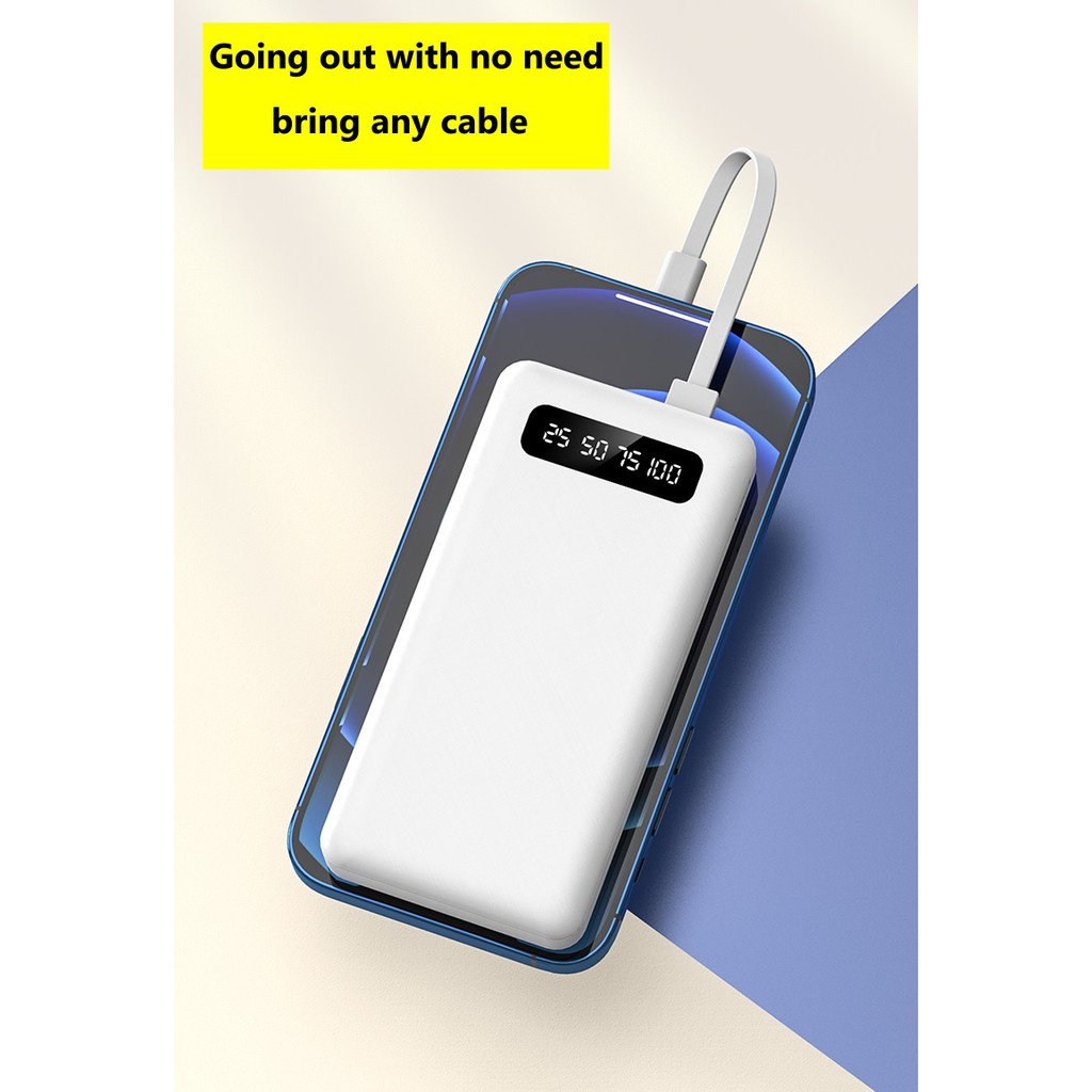ISKY Power Bank 10000 mAh / 20000 mAh with 3 Cable Portable LED Display-Smart-Living