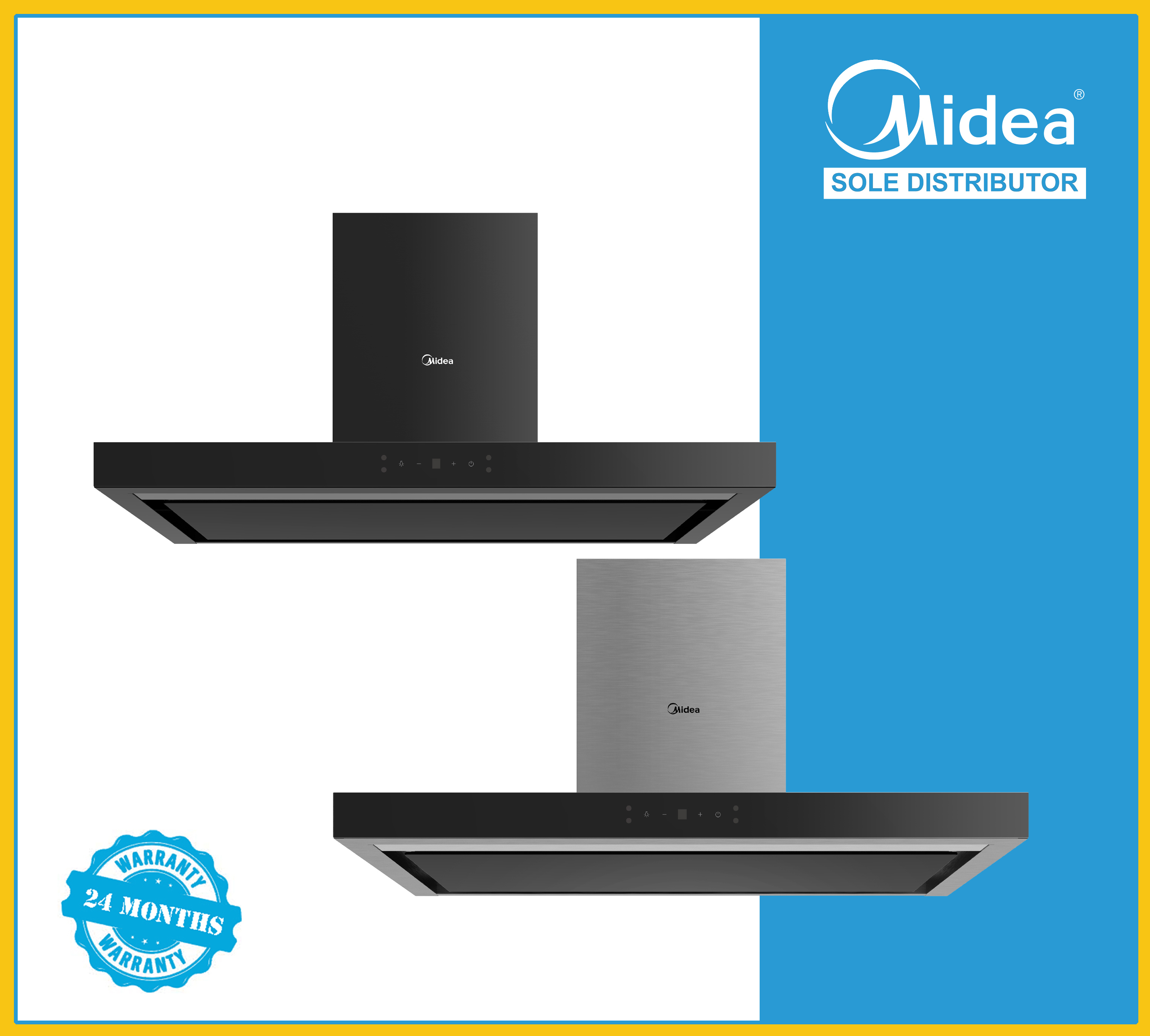 MIDEA *NEWLY LAUNCHED* 90CM CHIMNEY HOOD (MBI-90M79)-Smart-Living