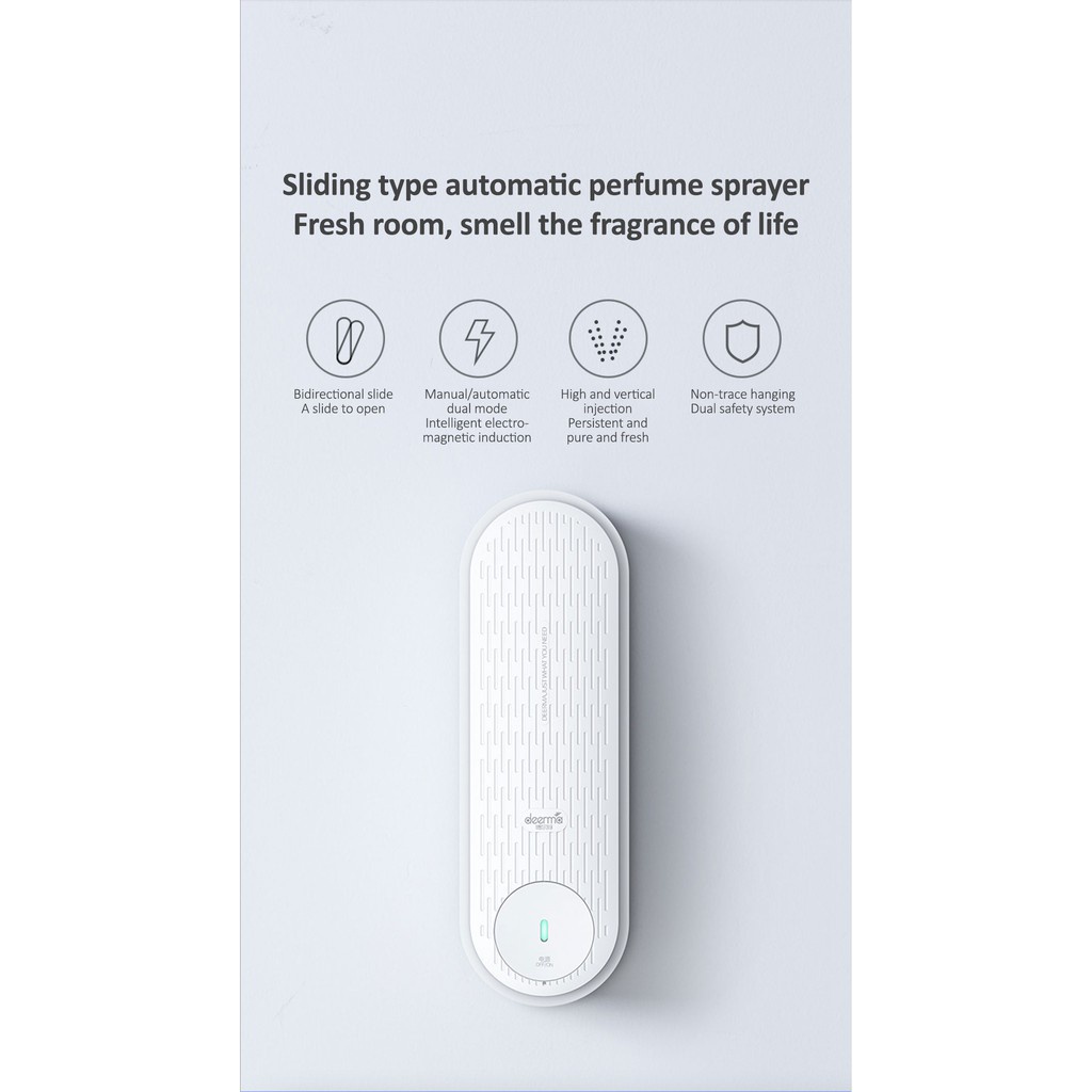 Deerma PX830/PX831 Sliding Type Automatic Aroma Diffuser Wall-mounted Portable Perfume Sprayer With 1/3 Refills-Smart-Living