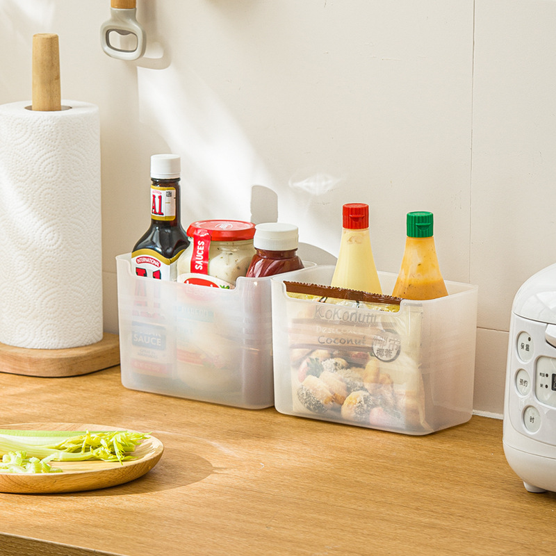 Smart-living kitchen refrigerator side door food sorting/storage organizer box with extended section -A0520-GC -NC-Smart-Living