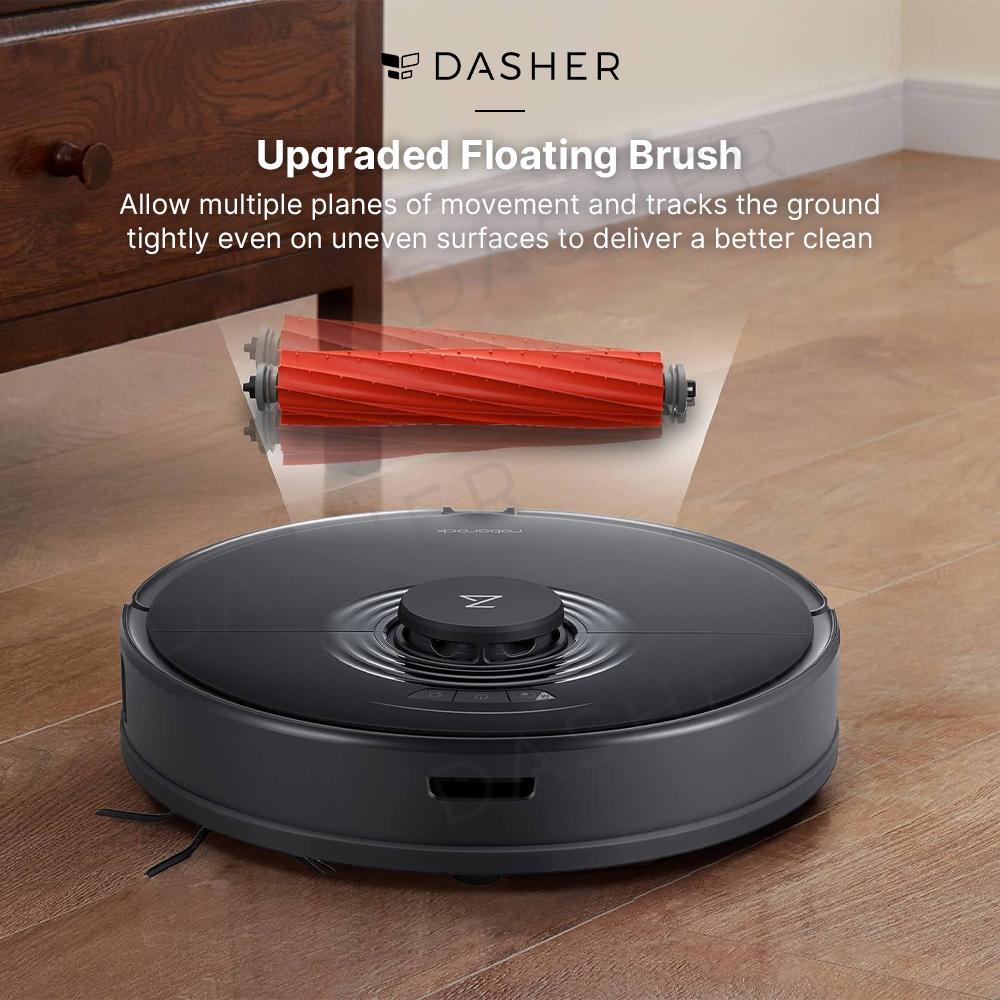 Roborock S7 Robot Vacuum Cleaner Sonic Vibration Scrub Stain Black/ White-Smart-Living