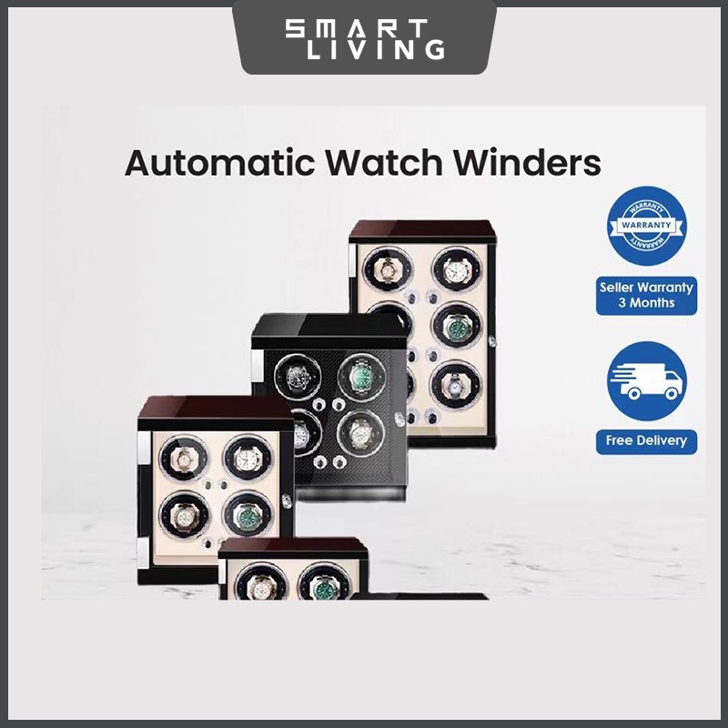Luxury Automatic Rotation Watch Winder Box 4+6 AC Power High Transparency [14 Days Delivery]-Smart-Living