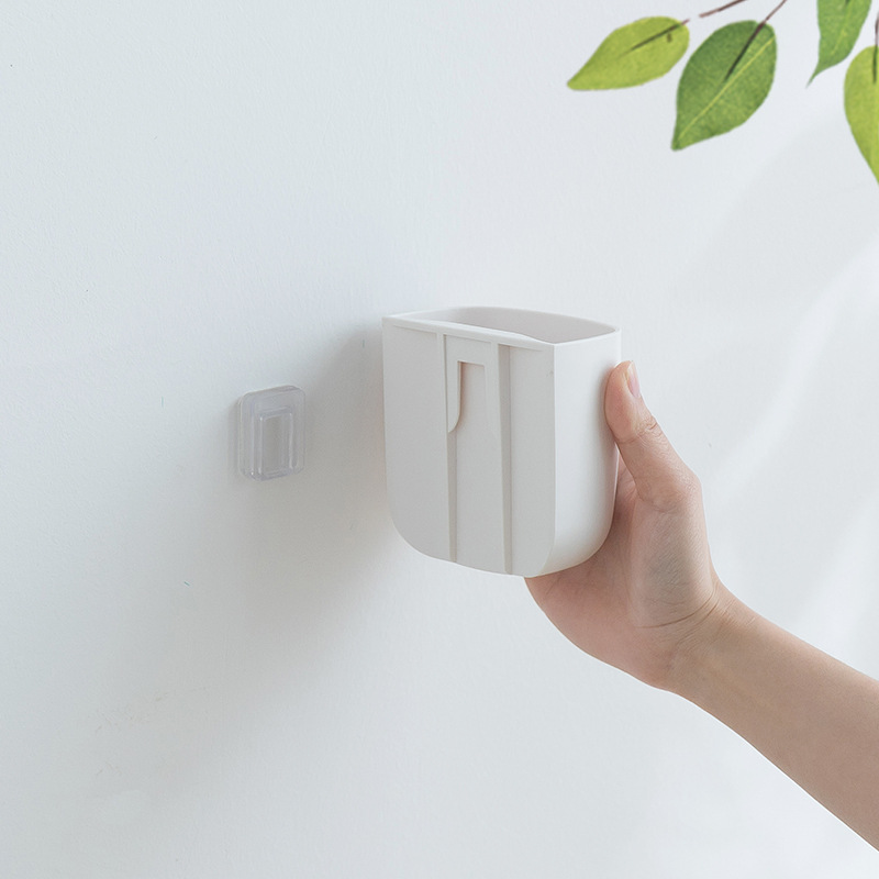 Smart-living Wall Mounted Remote Control/smartphone Storage Box organizer with hole for phone port charging -A0318 -NC-Smart-Living